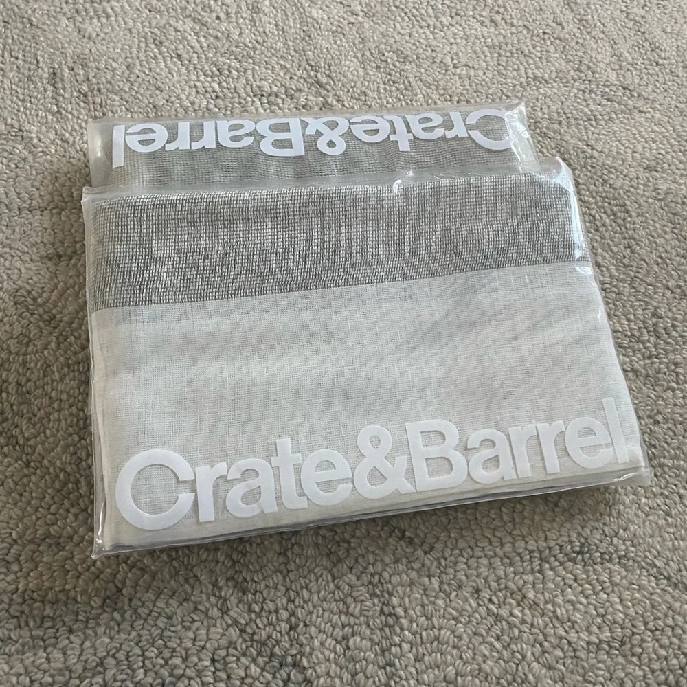 Crate & barrel Curtain panel. NWOT.